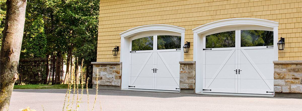 Princeton P-22, 9' x 7', Ice White, Arch Overlay with Clear Panoramic windows