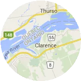 Map Clarence-Rockland